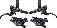 Komplet hamulców Shimano Deore XT BR-M8120, BL-M8100 1000/2000 mm, 4 tłoki