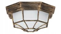 Lampa sufitowa zewnętrzna ogrodowa klasyczna złota antyczna szklana Rabalux