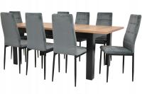 Большой набор мебели для гостиной столовой 8 стульев и раскладной стол 90x160/200