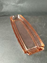 ANK старая довоенная стеклянная витрина Розалин лоток арт-деко