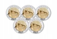 2025 Ratusz w Brzegu zestaw 5 monet w kapslu