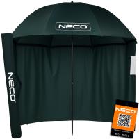 ЗОНТИК РЫБАЛКА ПАЛАТКА ВОДОНЕПРОНИЦАЕМЫЙ БОЛЬШОЙ С КРЫШКОЙ 220 СМ NECO ЗЕЛЕНЫЙ