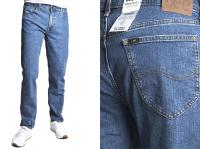 LEE DAREN proste spodnie jeans straight ZIP FLY Niebieski W34 L34
