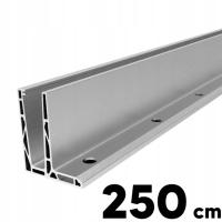 Profil balustrady szklanej montaż od góry F 2,5mb