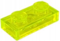 4You LEGO 3023 PŁYTKA 1X2 Trans-Neon Green (2szt)