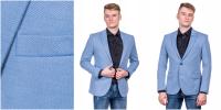Модный пиджак мужской голубой. 64 3xl