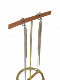 Клипсы серебряные кисточки длинные висячие кисточки c38