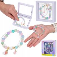 Bransoletka koraliki zawieszka muszelka 5286