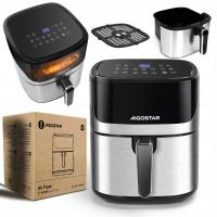 Воздушная фритюрница airfryer 1600 Вт 6,5 л программы Окно Aigostar