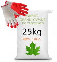 Известь гранулированная для газона 98% CaCO3 25kg удобрение
