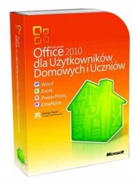 Microsoft Office 2010 dla Użytkowników Domowych 3 PC / licencja wieczysta BOX