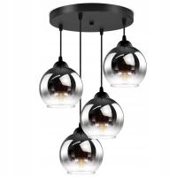 Подвесной Светильник, Четыре Пули Графитные Прозрачные