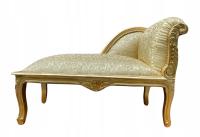 ШЕЗЛОНГ ДИВАН МИНИ СТИЛЬНЫЙ ЗОЛОТОЙ ДИВАН