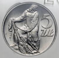 8978. 5 złotych 1960 Rybak