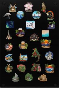 Tablica NA MAGNESY PAMIĄTKI Z PODRÓŻY METALOWA magnetyczna 50x80 duża XL