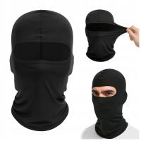 Czarna kominiarka motocyklowa narciarska pod kask komin bandana balaclava