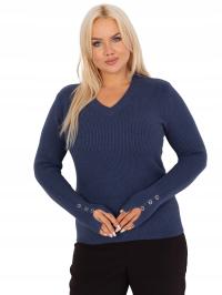 Stylowy SWETER PLUS SIZE damski W SEREK