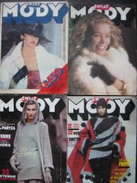 ŚWIAT MODY 1983-1991 Moda i wykroje - zestaw 4 numerów