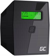 ZASILACZ AWARYJNY UPS 800VA 480W LCD 2x SCHUKO + PROGRAM GREEN CELL GC UPS