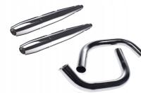 TŁUMIK TŁUMIKI WYDECH RURA CZ 350 + KOLANKA DUELLS