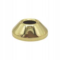 Rozeta 3/4 stożek ZŁOTA H-25, D-70 z gwintem 2533