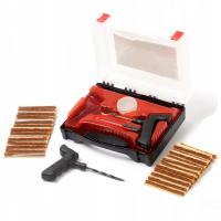 Zestaw komplet walizka do naprawy opon kół ogumienia sznury szydło frez set