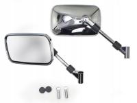 LUSTERKA MOTOCYKLOWE SKUTER ATV MOTOROWER CHROM M10 OXF-1442 E9 KPL