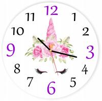 Zegar dla dzieci jednorożec konik unicorn