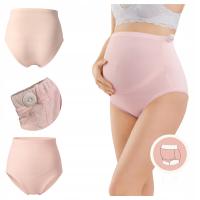 Bawełniane majtki ciążowe figi bezszwowe regulowane bezuciskowe przewiewne