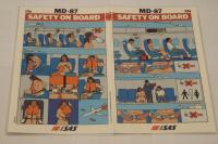 SAS Safety Card / руководство по безопасности McDonnell Douglas MD-87