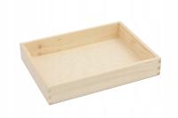 Tacka taca drewniana serwowania pojemnik 32 x 24