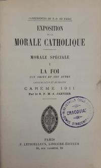 Exposition de la Morale Catholique (fr) 1911