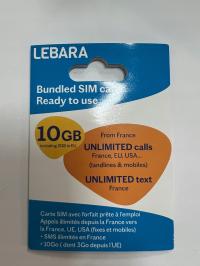 KARTA SIM STARTER PREPAID LEBARA 4GB LTE 9,99 Euro