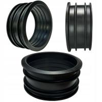 Redukcja Rynny 100x110 mm RURY SPUSTOWEJ Gumowa USZCZELKA ELASTYCZNA Czarna