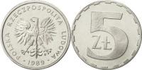 5 zł złotych 1989 mennicza mennicze