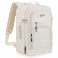 Plecak podróżny 40x20x25 do samolotu lekki bagaż podręczny beżowy ZAGATTO