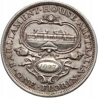 #B11# Australia, Jerzy V, floren 1927, Otwarcie Parlamentu