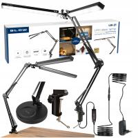 СВЕТОДИОДНЫЙ НАСТОЛЬНЫЙ СВЕТИЛЬНИК, НАСТОЛЬНАЯ ДВОЙНАЯ ЛАМПА ДЛЯ РИСОВАНИЯ, ПРИКРОВАТНАЯ РЕГУЛИРОВКА