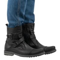 Мужские мотоциклетные ботинки из натуральной кожи 82kz черный