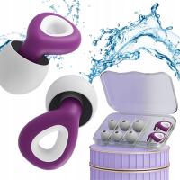 Zatyczki Do Uszu Stopery Silikonowe Wyciszające Spania PŁYWANIA WODOODPORNE