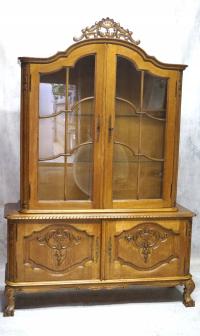 H-P RZEŹBIONA EFEKTOWNA WITRYNA SERWANTKA NA SZPONACH