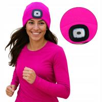 CZAPKA Z LAMPKĄ LED ŁADOWANIE USB DO BIEGANIA W GÓRY 3 POZIOMY ŚWIATŁA