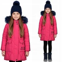 KURTKA ZIMOWA 9022R4 PUCHOWA NA MISIU 110/116