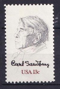 USA** Mi 1324 C.Sandburg, poeta