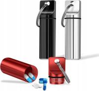 3x BRELOK DO KLUCZY NA LEKI SUPLEMENTY POJEMNIK ORGANIZER PUDEŁKO PRZENOŚNA