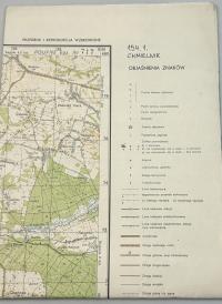 Mapa Topograficzna Chmielnik nr. 154.1 skala 1:50 000 1978 r.Poufne nr.717