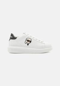 KARL LAGERFELD Białe sneakersy Kapri Nft Lo Lace