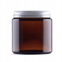 60 ml SŁOIK + ZAKRĘTKA srebrna aluminiowa odporny UV