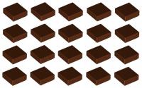 LEGO płytka gładka 1x1 brązowa 20 szt. 3070 NOWA