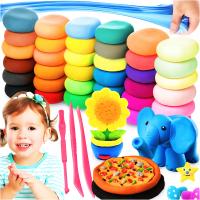 PLASTELINA GLINA PIANKOWA SENSORYCZNA DLA DZIECI DO MODELOWANIA 36 KOLORÓW